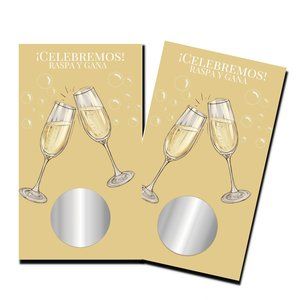 Bachelorette Party - Celebremos - 50 Scratch Off Cards - Bridal Shower Games